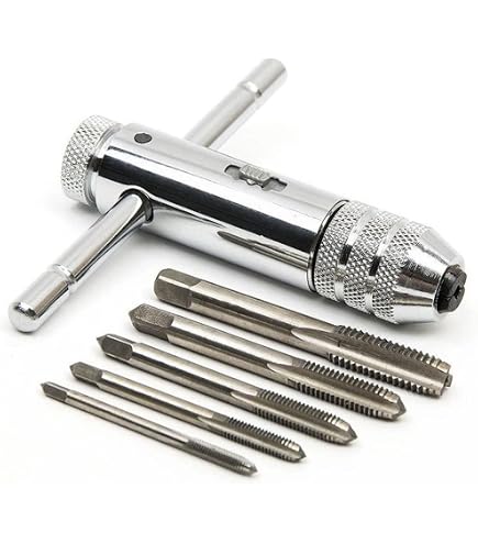 Amazon.co.jp: タップダイス セット 110pcs M2-M18 T型タップハンドル